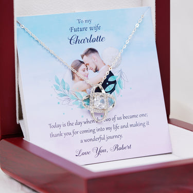 Personalized Gift from Groom to Bride - Love Knot Necklace - Thank You for Coming into My Life