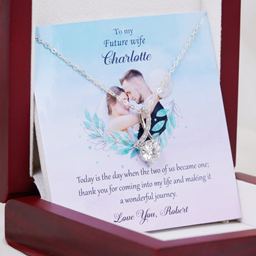 Personalized Gift from Groom to Bride - Alluring Beauty Necklace - Thank You for Coming into My Life