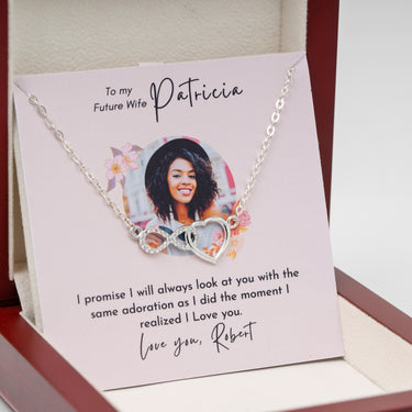 Personalized Gifts from Groom to Bride - Infinite Love Necklace - To My Future Wife