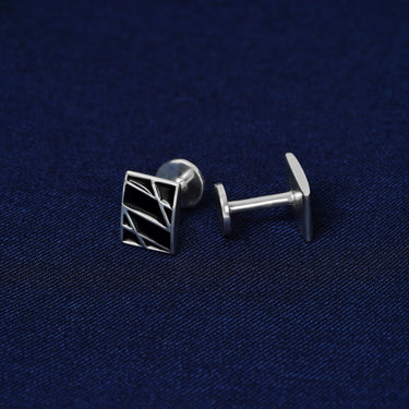 Personalized Gift For Father In Law - Black Lineage Links Cufflinks - Happy Father's Day! To my Father - in - Law.